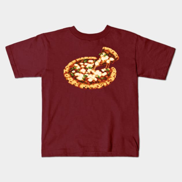 pixel pizza Kids T-Shirt by brunopixels